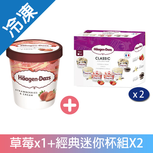 哈根達斯草莓經典迷你杯暢銷組