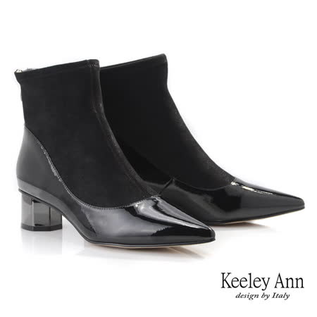 Keeley Ann
尖頭粗跟錯視襪靴