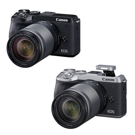 Canon EOS M6 Mark II 18-150mm變焦鏡組(公司貨)-加送128G卡+專用電池+專用座充+保護鏡+大吹球清潔組+拭鏡筆+HDMI+快門線