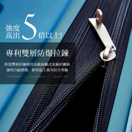 Deseno酷比旅箱III 18.5吋超輕量拉鍊行李箱寶石色系廉航指定版-靛藍