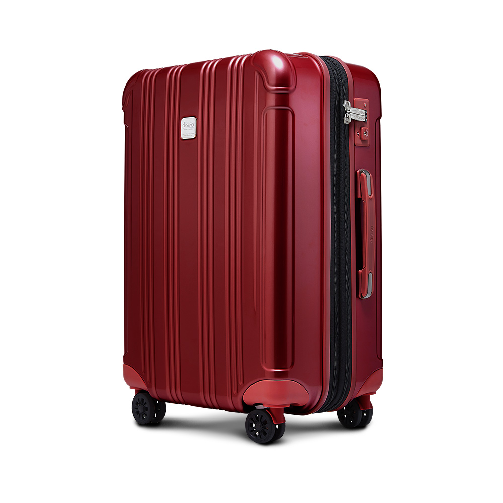 Deseno酷比旅箱III 28吋超輕量拉鍊行李箱寶石色系廉航指定版-金屬紅