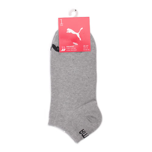 PUMA 素色小豹踝襪 灰 BB109801