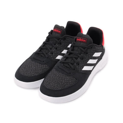 ADIDAS NEO FUSION FLOW 輕量休閒跑鞋 黑白紅 EE7359 男鞋 鞋全家福