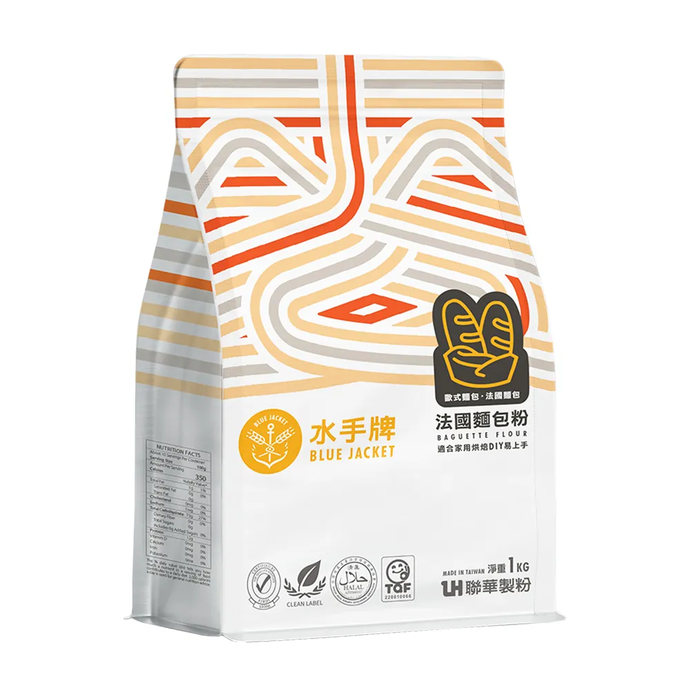 【聯華麵粉】水手牌法國麵包粉/1kg(法國麵包/歐/包專用)