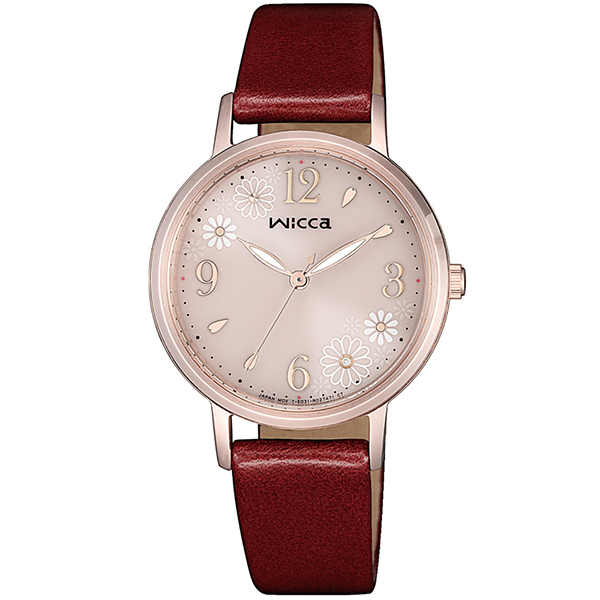 CITIZEN 星辰 WICCA 台灣限定廣告款 少女系列太陽能花漾女錶(KP5-166-90)