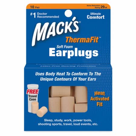 【Macks】美國熱銷 PVC 耳塞 送收納盒