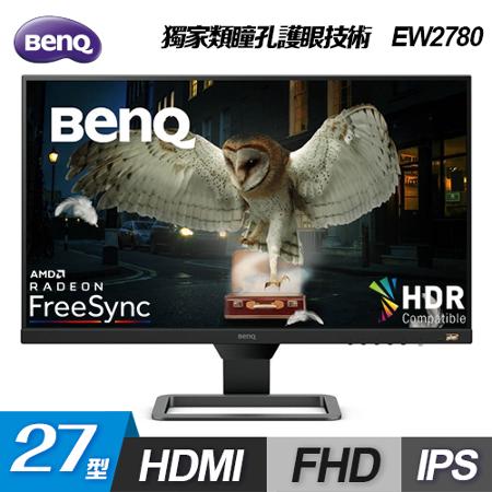 BenQ 27型 EW2780 光智慧 影音娛樂護眼螢幕