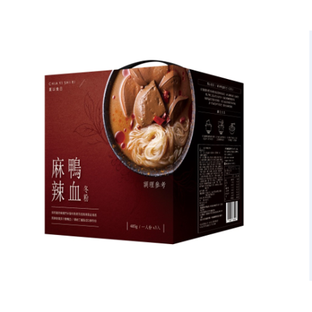 賈以食日
麻辣鴨血冬粉3入禮盒