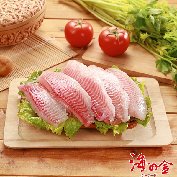 【海之金】極鮮台灣鯛魚片10片(450g/包 5片/包)