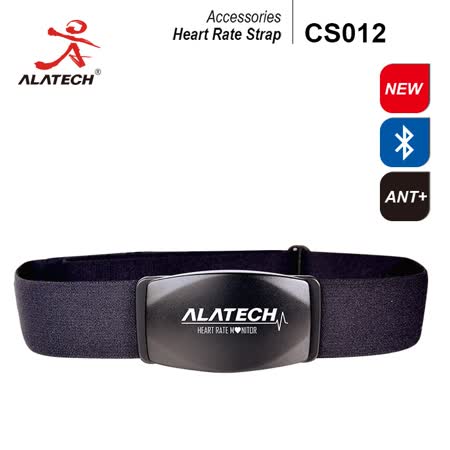 雙頻前扣式心率帶ALATECH CS012(藍牙及ANT+雙頻)(心跳胸帶/心率監測器/藍芽4.0/防水/穿戴裝置/心跳計/支援各類運動Apps)