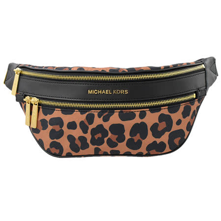 MICHAEL KORS
豹紋尼龍肩斜三用胸口包