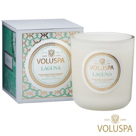 美國 VOLUSPA 
白屋系列香氛浮雕玻璃罐 340g