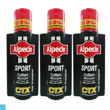 德國 Alpecin 運動型 咖啡因洗髮精 洗髮露 髮現工程 250ml 3入組