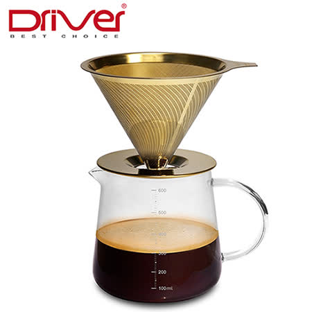 【Driver】[鈦]黃金流速Moka禮盒組(2- 4cup)