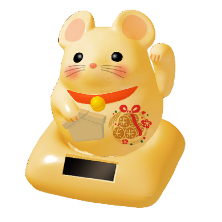 【鼠年】招財貓金鼠 