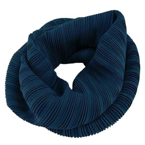 ISSEY MIYAKE 三宅一生 PLEATS PLEASE 百褶直紋頸圍(灰藍)