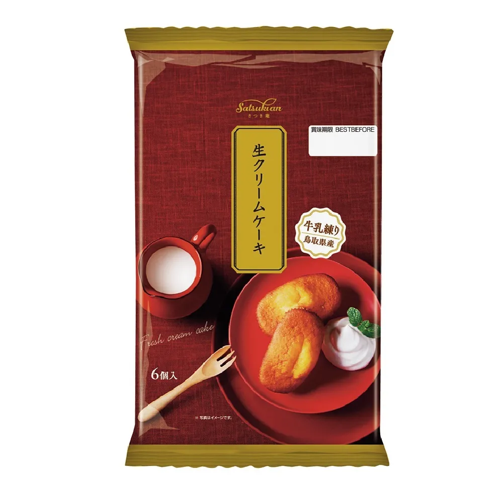 【丸中】濃厚鮮奶油蛋糕32g*6