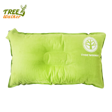 Tree Walker 舒眠植絨充氣枕 青綠