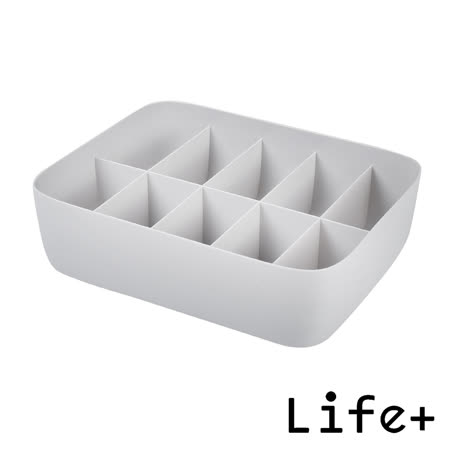 【Life Plus】分隔置物收納盒_10格、無格(4入組)