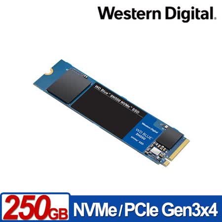 WD 藍標 SN550 250GB SSD PCIe NVMe 固態硬碟