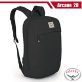 【OSPREY】Arcane Large Day 輕量後背包20L(固定防盜扣+前置拉鍊口袋)15吋筆電/正黑 R