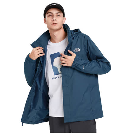 The North Face 男新款
3效能防風耐磨連帽外套