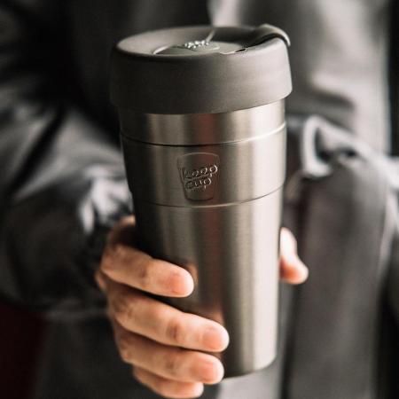 澳洲 KeepCup 雙層
真空隨身杯 L - 鎧甲銀