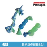 美國 Petstages 68115 歐卡迷你健齒3合1組 寵物 磨牙 潔齒 啃咬 耐咬 防水 狗玩具 安全 寵物玩具