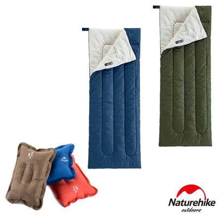Naturehike 升級版H150
信封睡袋+麂皮絨充氣枕