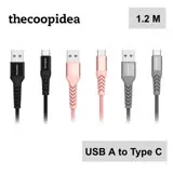 thecoopidea USB A to Type C 快速充電傳輸線 尼龍編織線材 1.2M