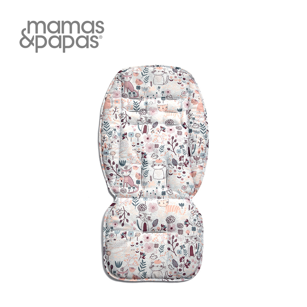 【Mamas & Papas】通用雙面推車座墊-彩繪貓咪