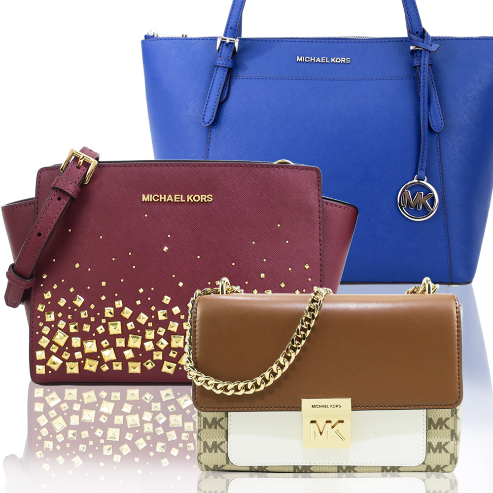 MICHAEL KORS LOGO吊飾拉鍊托特包/後背包/蝙蝠包/天使包/斜背包/三層兩用包-多款選