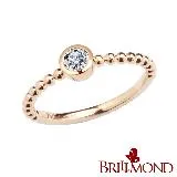 【BRILLMOND】18K 玫瑰金 10分 鑽戒風采(主石10分 18K玫瑰金金台)