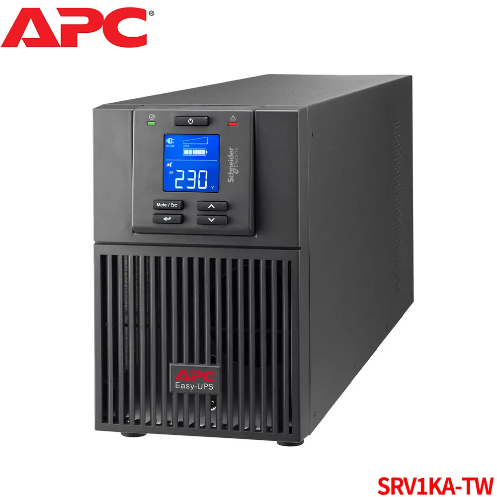 APC 不斷電系統 Easy-UPS SRV系列 1000VA 120V,Taiwan(SRV1KA-TW)