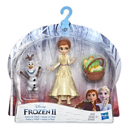 《 Disney 迪士尼 》冰雪奇緣2迷你公主與陪伴配件組 - 安娜