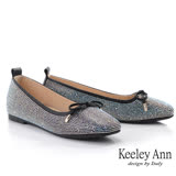Keeley Ann我的日常生活 耀眼滿鑽方頭內增高包鞋(黑色025637210-Ann系列) 23.5
