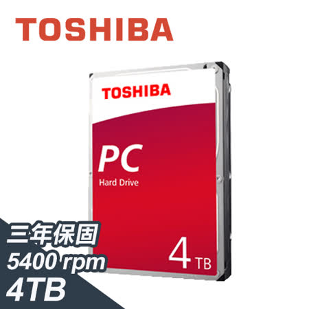 TOSHIBA 4TB
3.5吋 桌上型硬碟