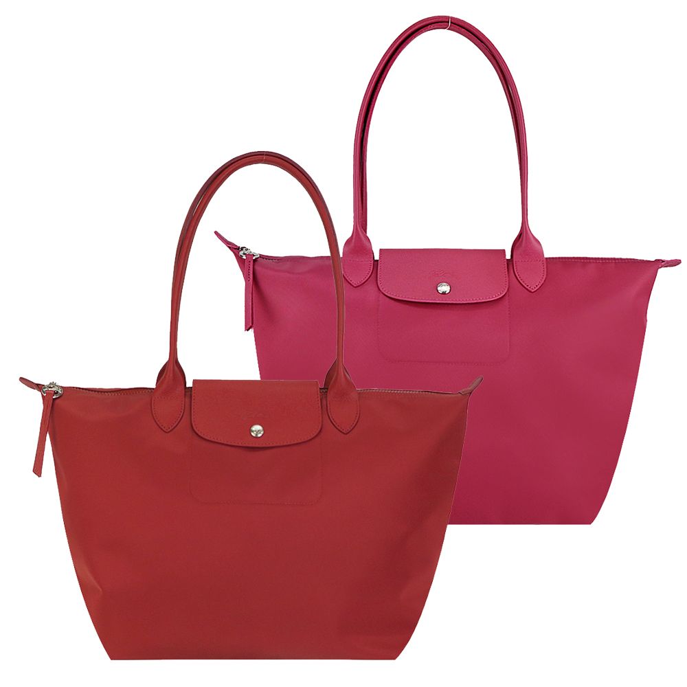 LONGCHAMP
厚尼龍長把肩背水餃包