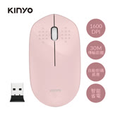 KINYO 2.4GHz無線滑鼠GKM-913PI-粉
