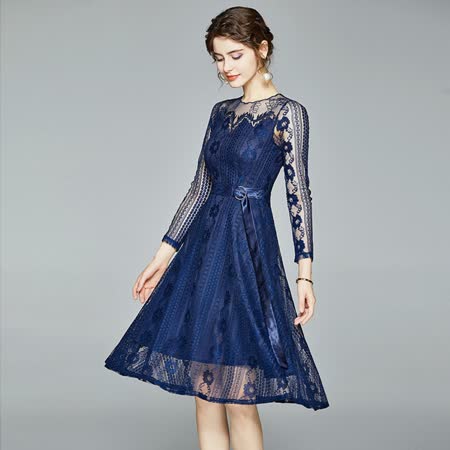 Olivia奧莉精品
氣質典雅蕾絲洋裝