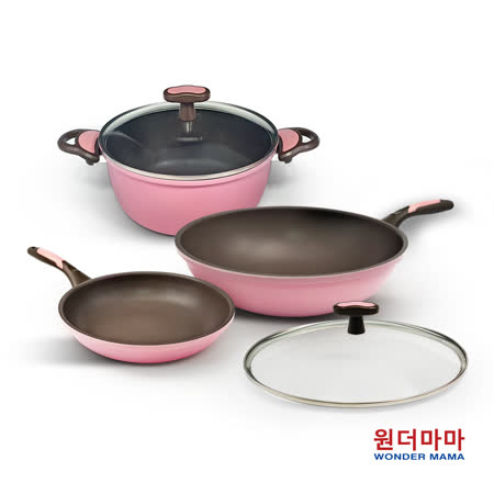 韓國WONDER MAMA
粉鑽三鍋五件組