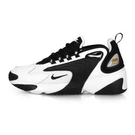 (男) NIKE ZOOM 2K 運動休閒鞋-老爹鞋 復古 皮革 慢跑 黑白