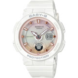 CASIO 卡西歐 Baby-G 海洋渡假 霓虹手錶-白 BGA-250-7A2