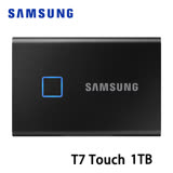 三星 T7 TOUCH SSD口袋迷你外接式固態硬碟 黑 1TB MU-PC1T0K/WW