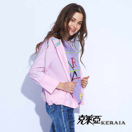 KERAIA 克萊亞
連帽拼接短外套