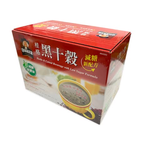 桂格
減糖黑十穀38公克(50包)