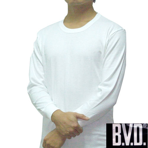 【BVD】時尚型男厚棉圓領長袖內衣~3件組