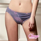 【可蘭霓Clany】奢華蕾絲性感抓皺M-XL內褲(低調灰 3996-61) 台灣製 中腰