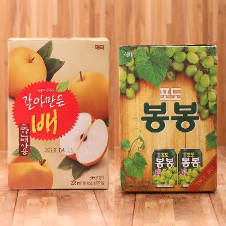 【韓國HAITAI】
果肉果汁2盒(口味任選) 