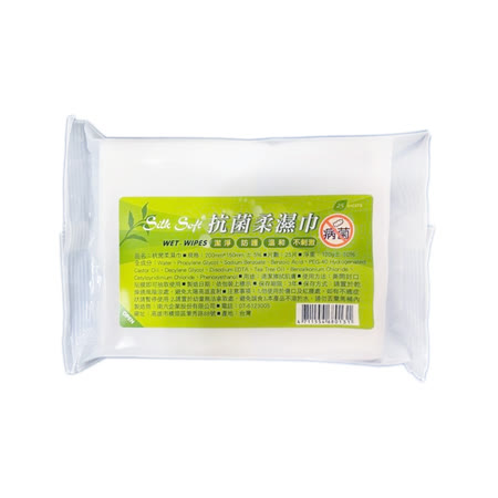 【Silk Soft】
 抗菌超厚柔濕巾-25片